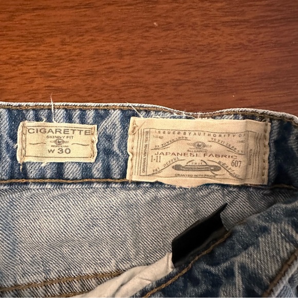 All Saints Japanese distressed denim shorts - Picture 2 of 4